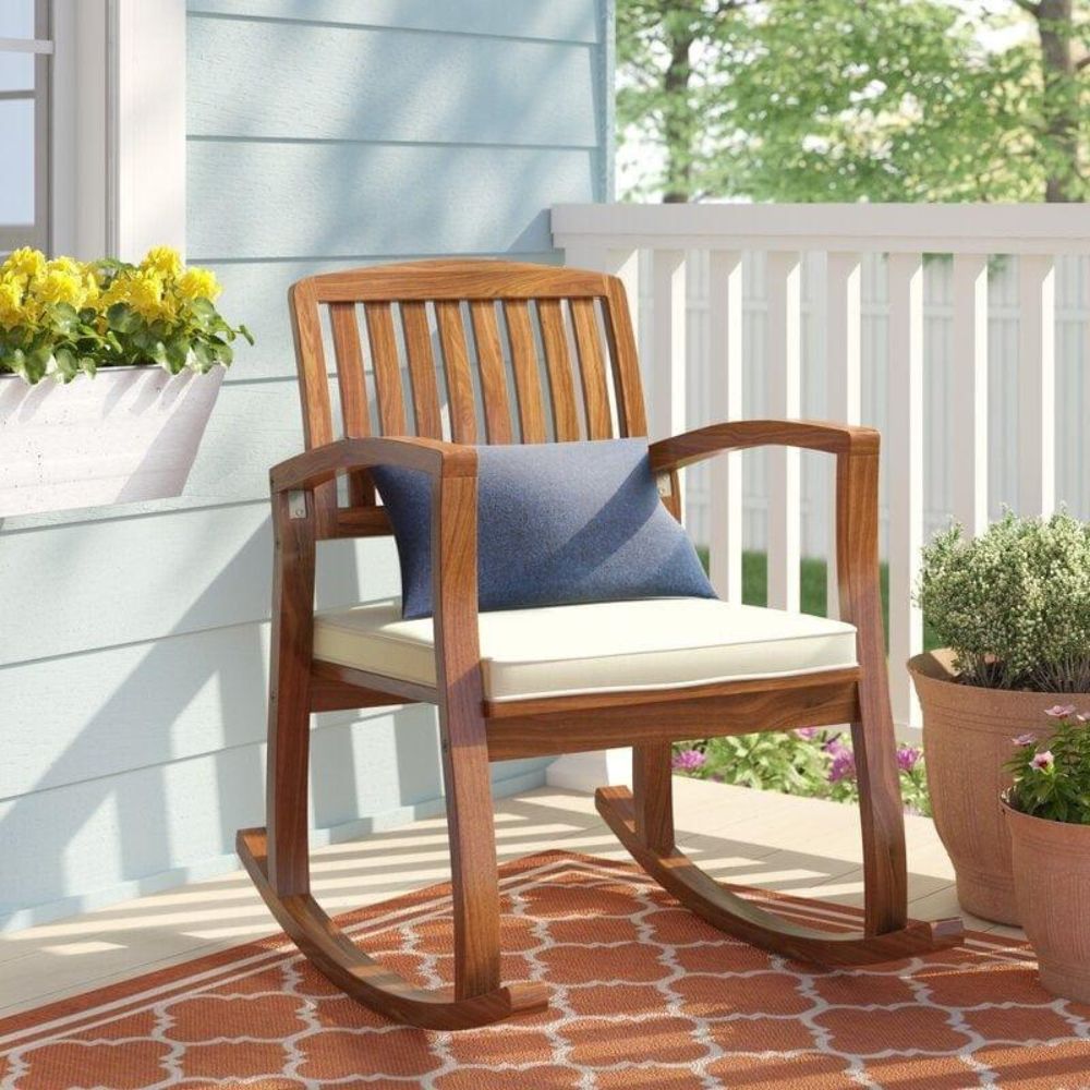2-203-1.jpg Rocking Solid Wood Chair - Image 1