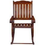 Wooden Hand Crafted Rocking Chair - Image 5