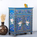 Wooden Handpainted Cabinet - Image 2