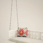 Solid Wood in Pristine White PU with Traditional Silver Finished Brass Chain - Image 6