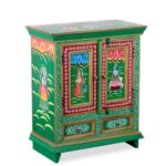 Wooden Handpainted Cabinet - Image 4
