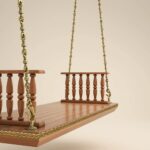 Indian Solid Wood In Pristine White PU with Traditional Silver Finished Brass Chain - Image 8