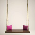 Indian Swing in Cherry Brown PU Finish and Antique Pure Traditional Brass Chain - Image 8