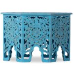 Omia Wooden Carved Coffee Table - Image 2
