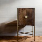Mango Wooden & Iron Bedside Table - Image 2