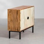 Handcrafted Curved Modern Cabinet - Image 2