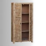 Jodhpuri Wooden Carved Storage Wardrobe Almirah for Storage - Image 3