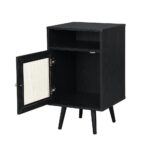 Mango Wooden Cane Bedside Table - Image 2