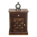 Sheesham Wood Bedside Table - Image 5