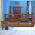 Luxurious Premium Tiled Handmade Wooden Swing for Home [Jhula]