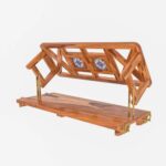 Modern Castle Style Tile Fitted Wooden Handmade Swing for Home [Jhula] - Image 7