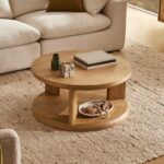 Handcrafted Wooden hape Solid Coffee Table - Image 2