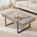 Handcrafted Solid Wood Coffee Table Square Round Furniture - Image 2