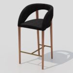 Antique Design Square Barstool - Image 5
