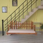 Classic New Cross Square Back Wooden Adorable Handmade Wooden Swing for Home [Jhula]