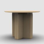 Handmade Mango Wood Round Dining Table - Image 2