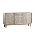 Handcarved Mango Wood Chest Of Drawer - Image 4