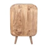 Wooden Modern Side Table Door Storage - Image 3