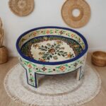 Hand Painted Wooden Chakki Table - Image 6
