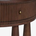 Wooden Handcrafted Lawi Bedside Table - Image 8