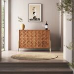 Wooden Artistic Modern Mango Wood In Sideboard - Image 3