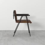 Handcarved Wooden Antique Cafe Chair - Image 4