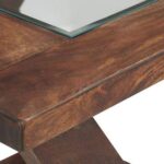 Solid Wood Side Table Teak Finish - Image 5