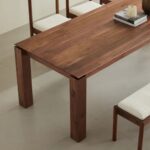 Indian Dining Table Walnut Wood, Solid Wood Walnut Table - Image 6