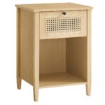 Handcrafted Bedside Table 1 Drawer Natural-Finish - Image 4