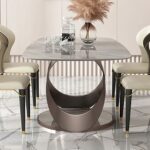 Antique Grey Modern Dining Set - Image 4