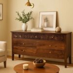 Handcrafted Sheesham Wood Dresser for Living Room - Image 2