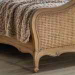 Solid Mango bed with natural finish - Image 6