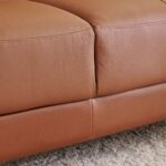 Half Leather 2-Seater Sofa - Image 5