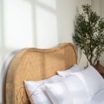 Béryl Rattan Mango Wood Bed - Image 5