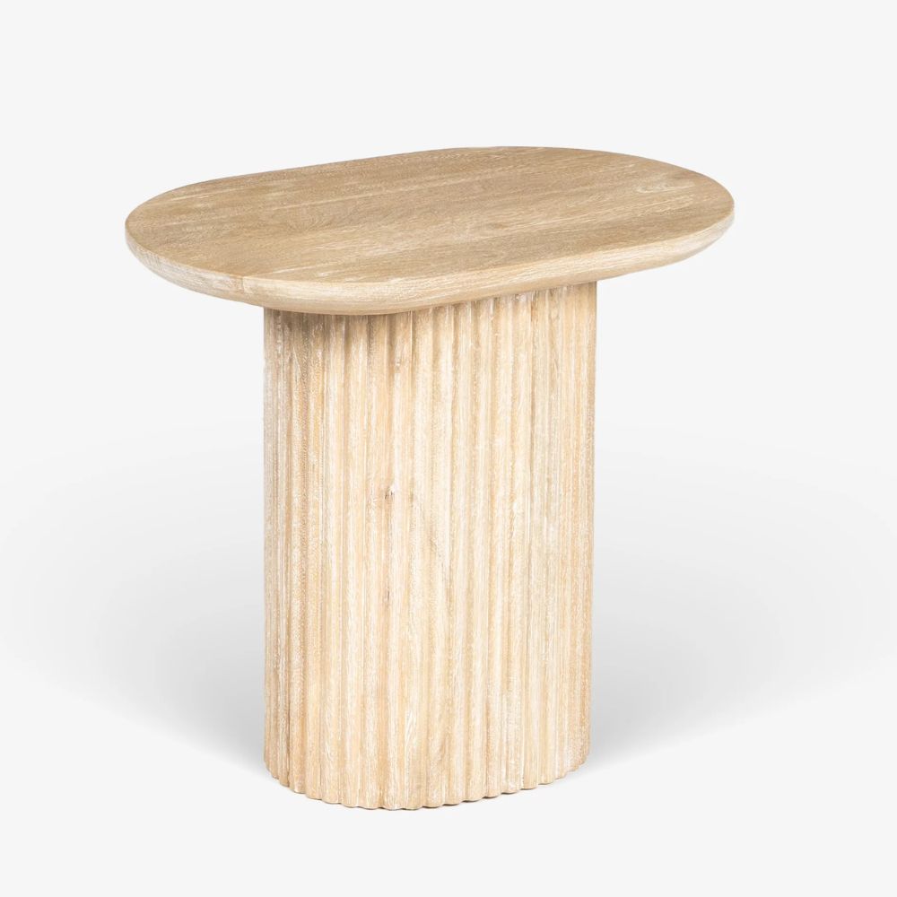 2-34-3.jpg New White Design Carved End Table - Image 1