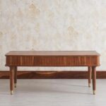 Handcrafted Wooden Two Drawer Solid Coffee Table - Image 4