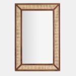 Cane Wooden Mango Wood Wall Mirror - Image 2