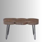 Wooden Live edge Coffee Table (Natural Brown) - Image 2