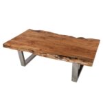 Edge coffee table with steel legs - Image 3