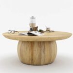 Villa Adrian Solid Wood Round Top Coffee Table - Image 2