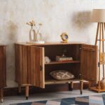 Wooden Artistic  2 Door Sideboard Furniture - Image 2