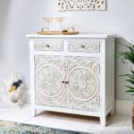 Hand Carved Storage Cabinet - Image 2