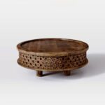 Carved Wooden Coffee Table - Image 11