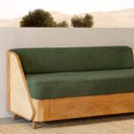 Wooden Cane 3 Seater Sofa - Image 5