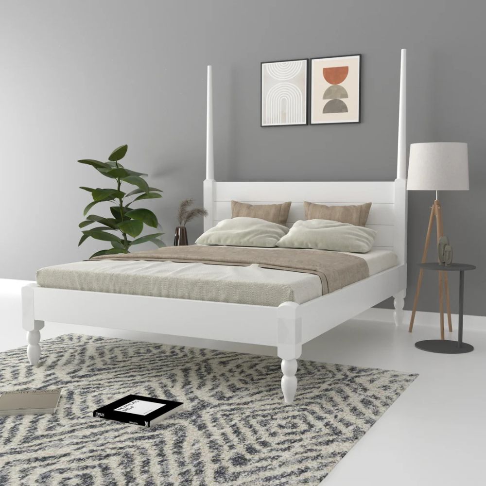2-398.jpg Eros Solid Wood Poster Bed - Image 1