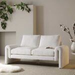 Hampstead Taupe Boucle Curved 2-Seater Sofa - Image 2