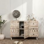 Apollo Carved Mango Wood Sideboard