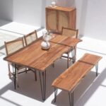 Viviana Rattan Doors Acacia Wood Sideboard & Buffet/Cabinet - Image 3