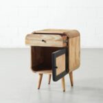 Handmade Wooden Bedside Table Furniture - Image 5