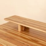 Wooden Artistic Solid Teak Wood Study Table - Image 5